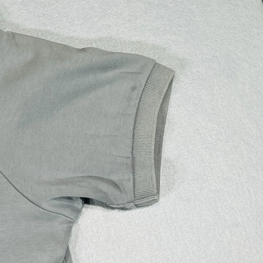 Polo Ralph Lauren Mens Large Gray Classic Fit Cotton Short Sleeve Polo Shirt